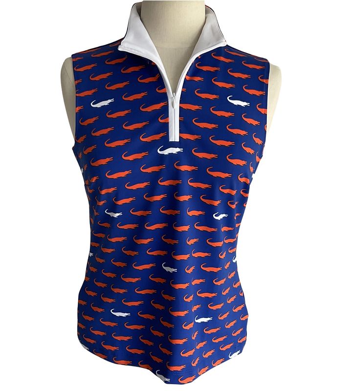 Britt Sleeveless Blue Gators Top