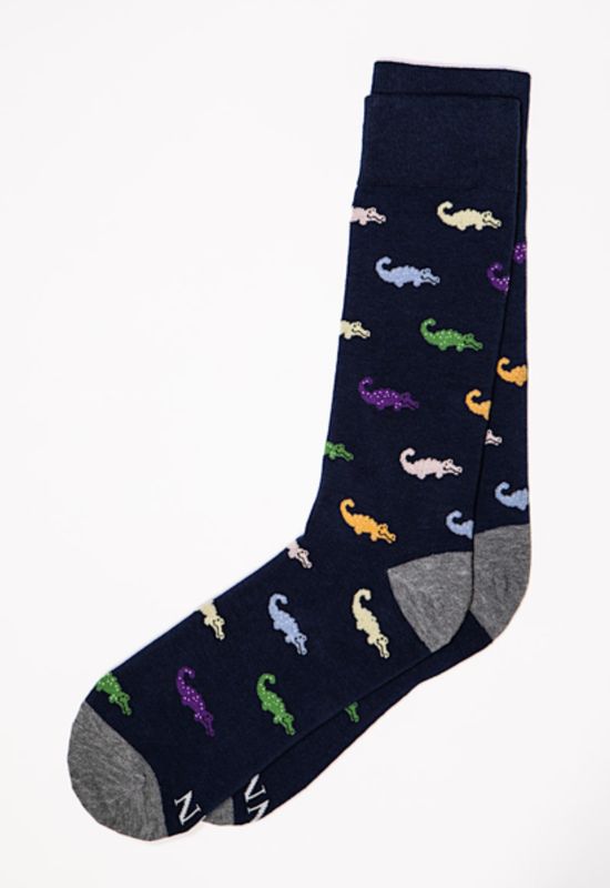 Oh Snap! Navy Blue Gator Sock