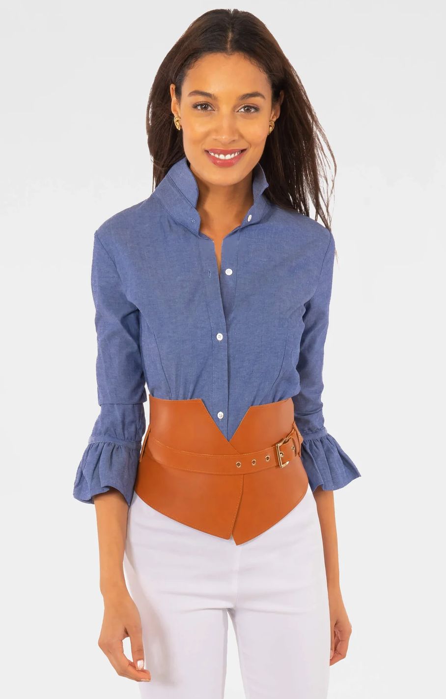 Priss Chambray Blouse
