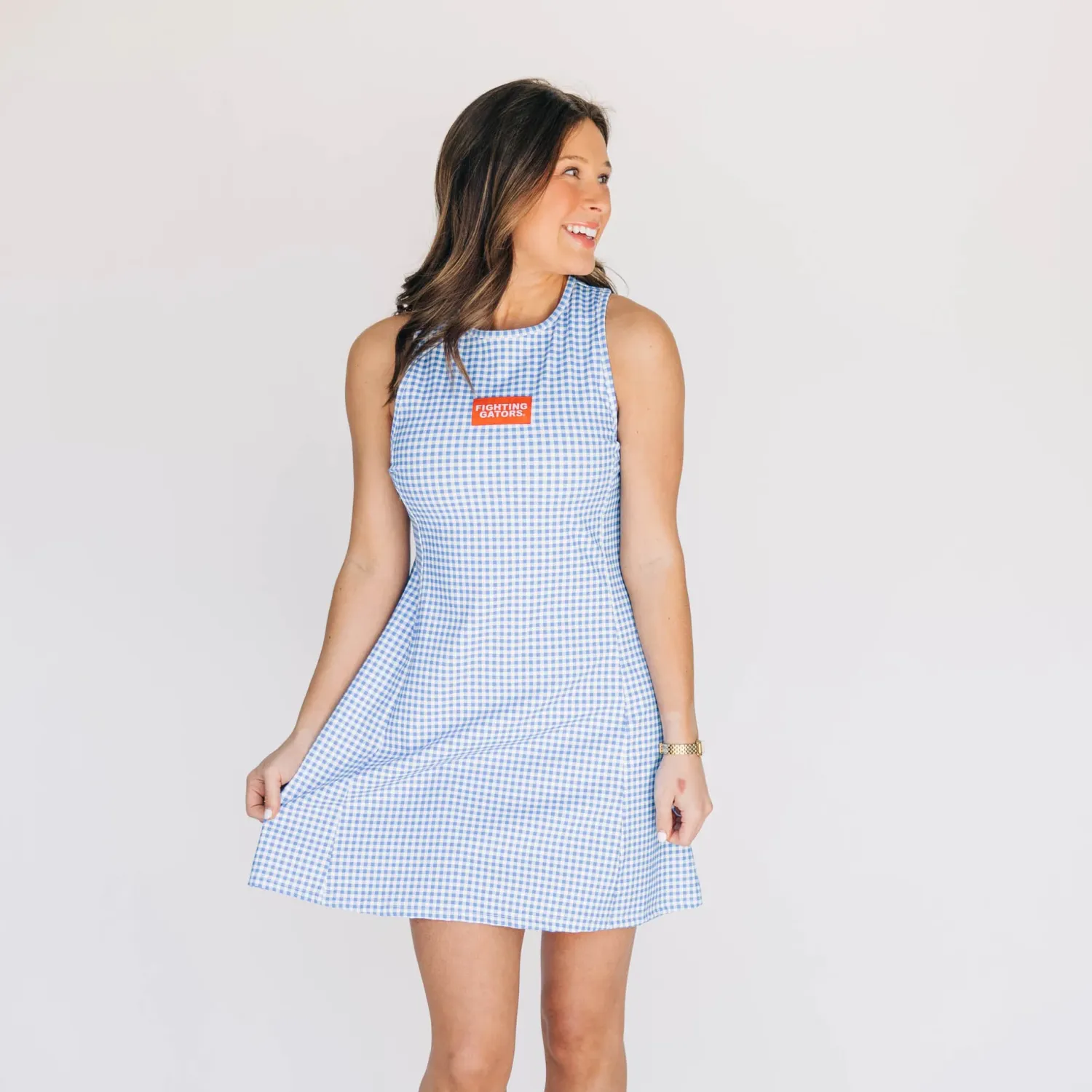 The Grace Gingham Fighting Gators Dress