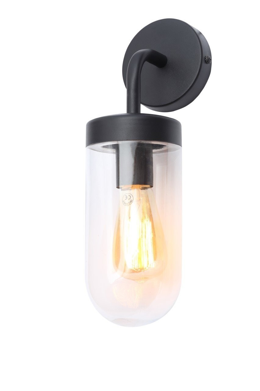 KEW Wall Lantern Textured Black IP44