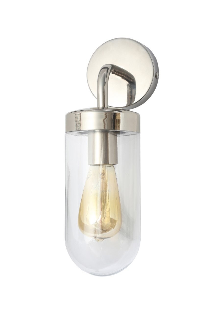 KEW Wall Lantern Polished Steel IP44