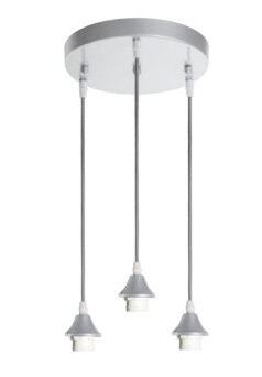 Newtown 3 Light Silver Pendant