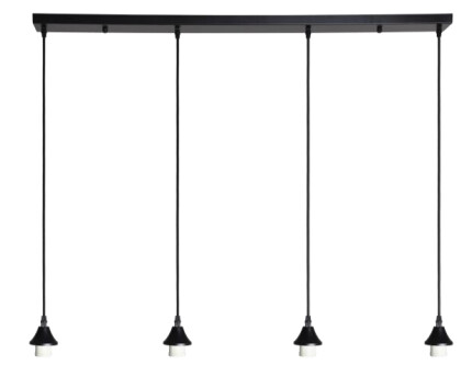 Newtown 4 Light Bar Pendant Black
