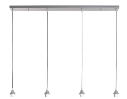 Newtown 4 Light Bar Pendant Silver