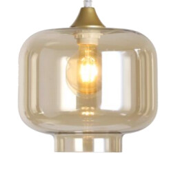 Newtown Short Glass Cylinder Shade Amber