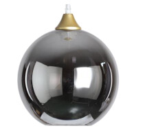 Newtown Silver Globe Glass Shade