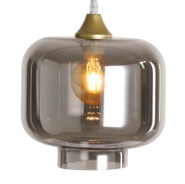 Newtown Smoke Short Glass Cylinder Shade