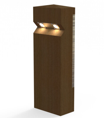 Oak Outdoor Twin LED Bollard
