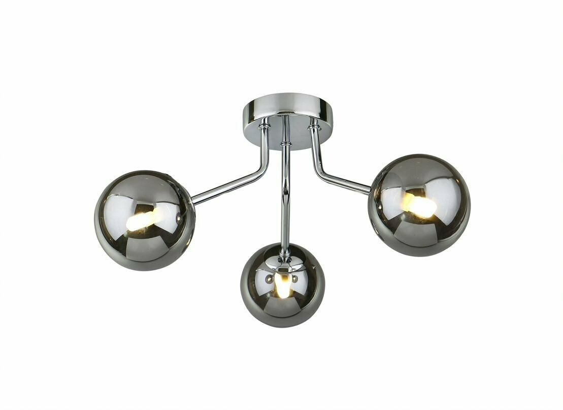 Sphere 3 Light Semi Flush Chrome