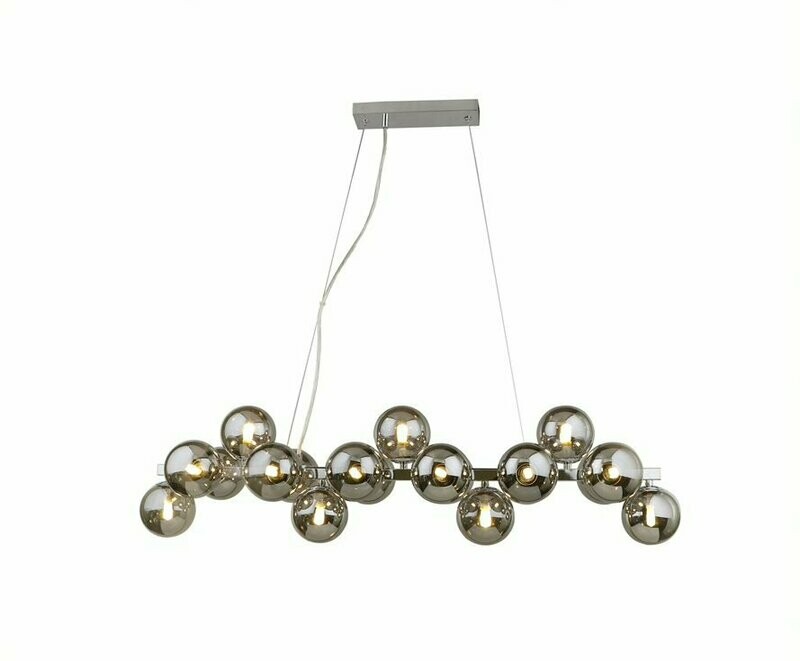 Sphere 19 Light Bar Pendant Chrome