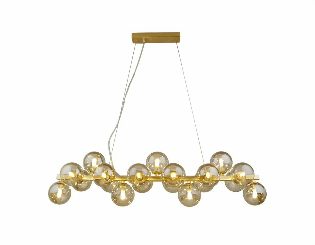 Sphere 19 Light Bar Pendant Gold