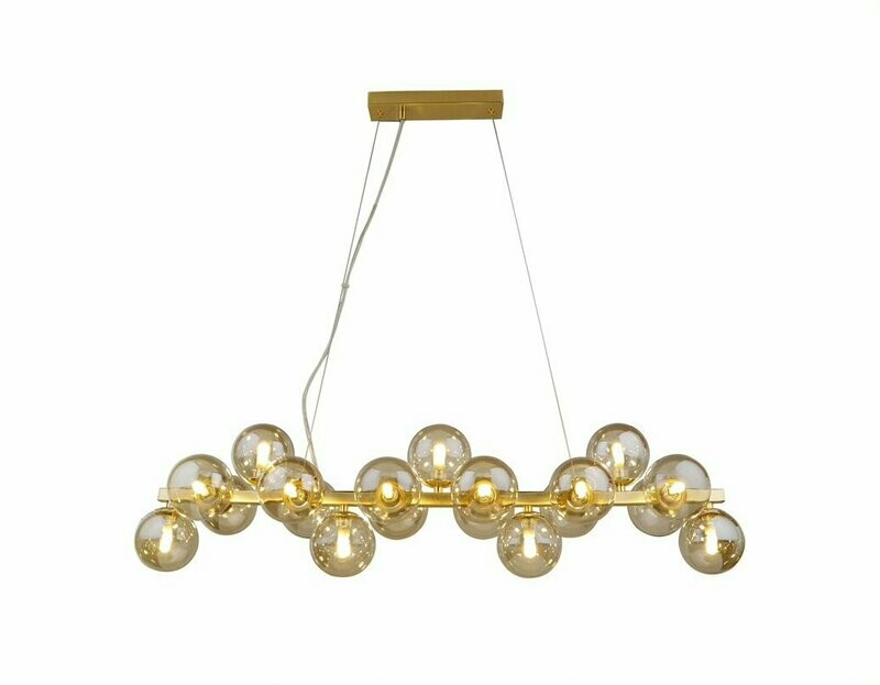 Sphere 19 Light Bar Pendant Gold