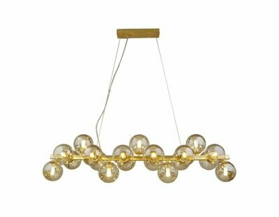 Sphere 19 Light Bar Pendant Gold