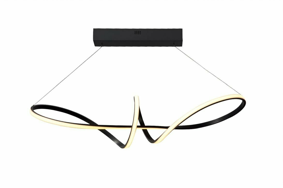 Wave LED Pendant Black