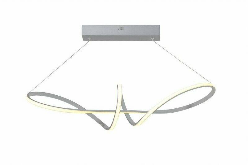 Wave LED Pendant Silver