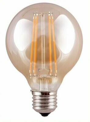 8W Tinted LED Globe Warm White Dimmable E27