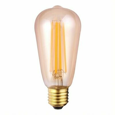 8W Tinted Squirrel Cage Bulb E27 Dimmable