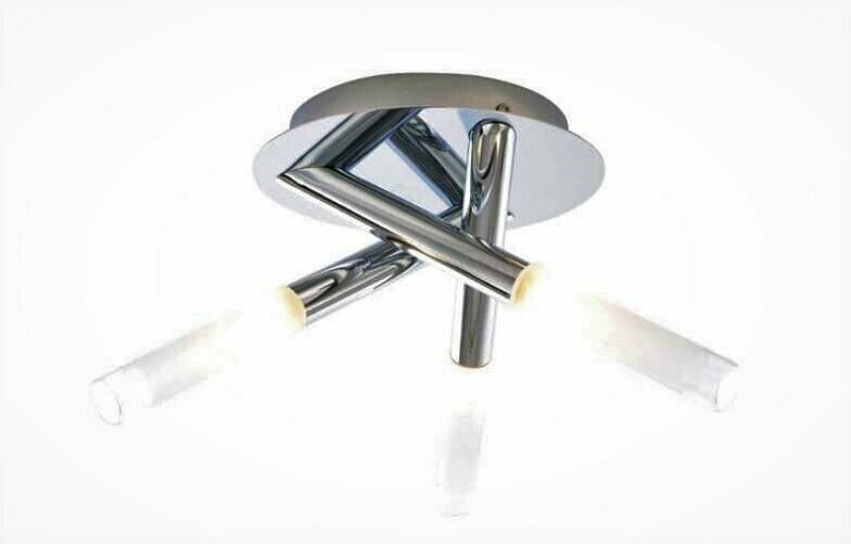 Crux 3 Light Ceiling Flush Bathroom IP44