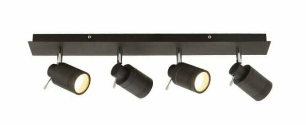 Scorpius Matt Black Bathroom Spotlight Bar