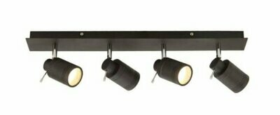 Scorpius Matt Black Bathroom Spotlight Bar