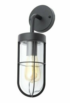 Woking Outdoor Wall Lantern Black Stain Finish