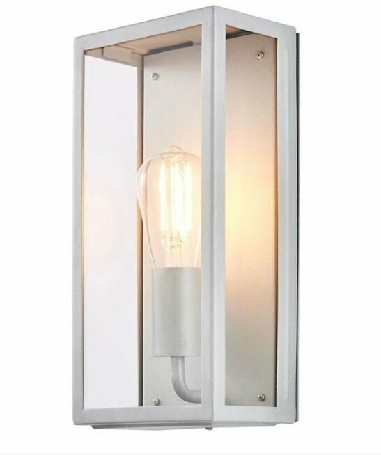 Minerva Silver Outdoor Wall Light