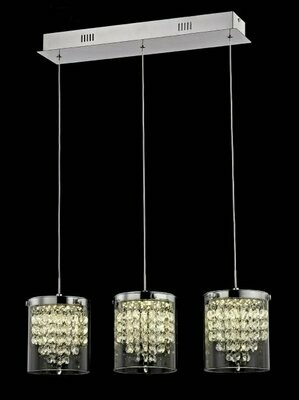 Emmie Crystal LED Bar Pendant