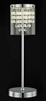 Emmie Crystal LED Table Lamp Chrome