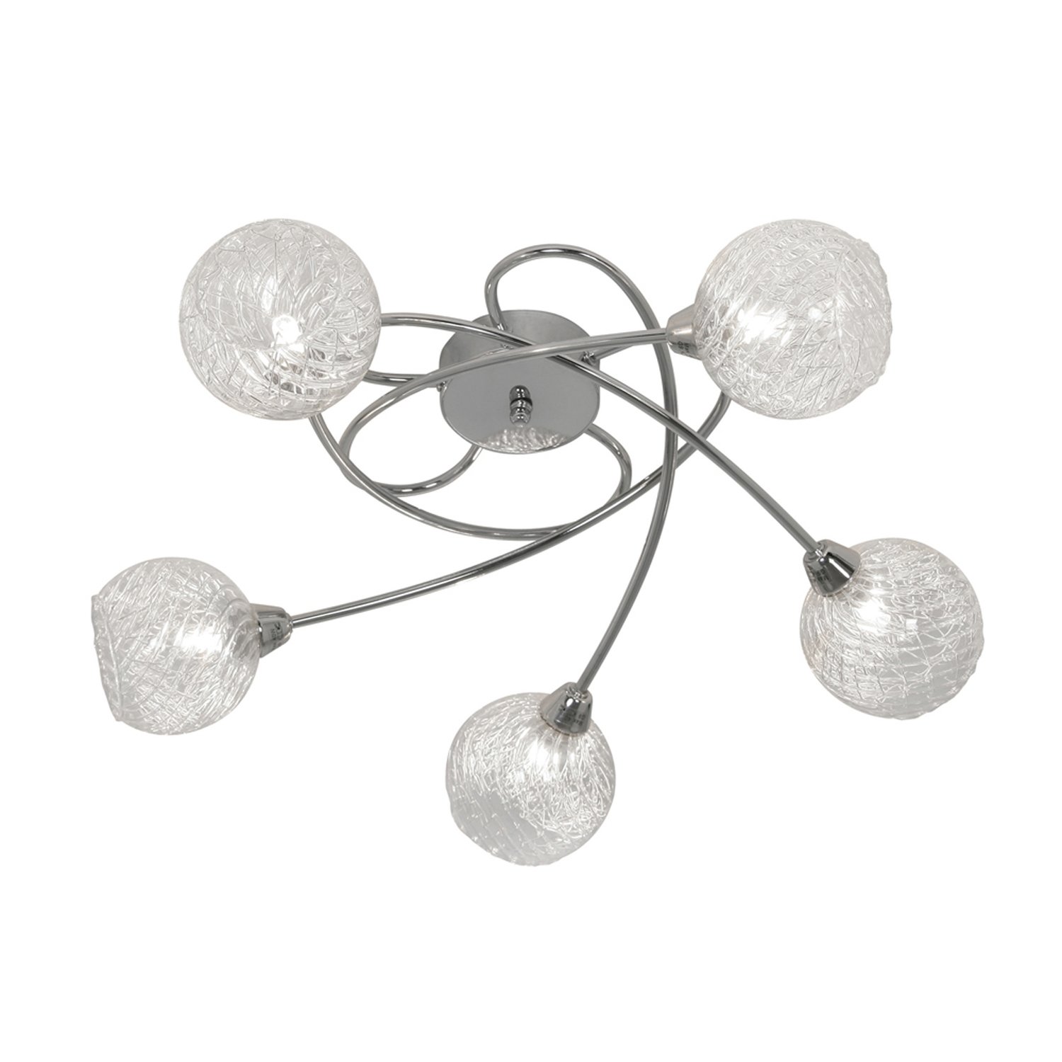 Tarn 5 light semi flush fitting  chrome