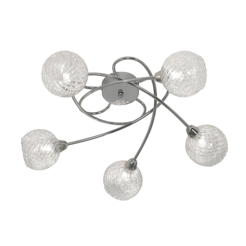 Tarn 5 light semi flush fitting  chrome