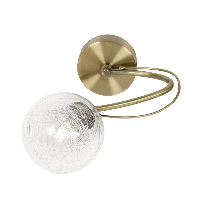 TABIA  Antique Brass 1 light wall fitting