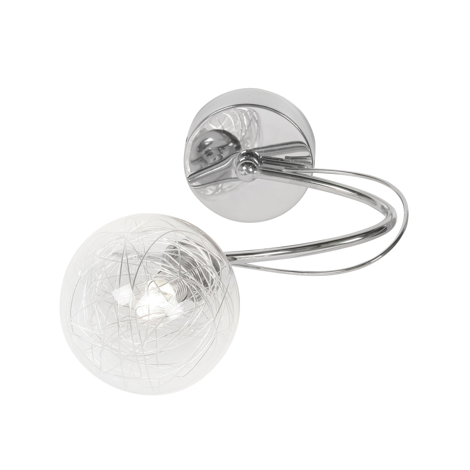 TABIA  Chrome 1 light wall fitting