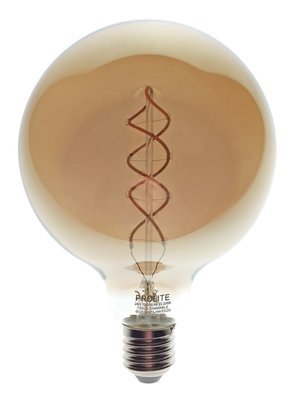 4W G125 LED Filament Globe Dimmable Smoked Glass