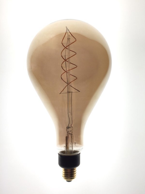 4W PS160 DIMMABLE SPIRAL FILAMENT LED SMOKED GLASS EFFECT