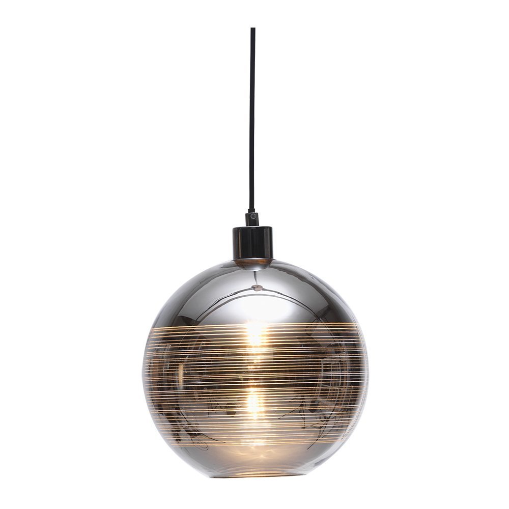 Lia Pendant Chrome Glass