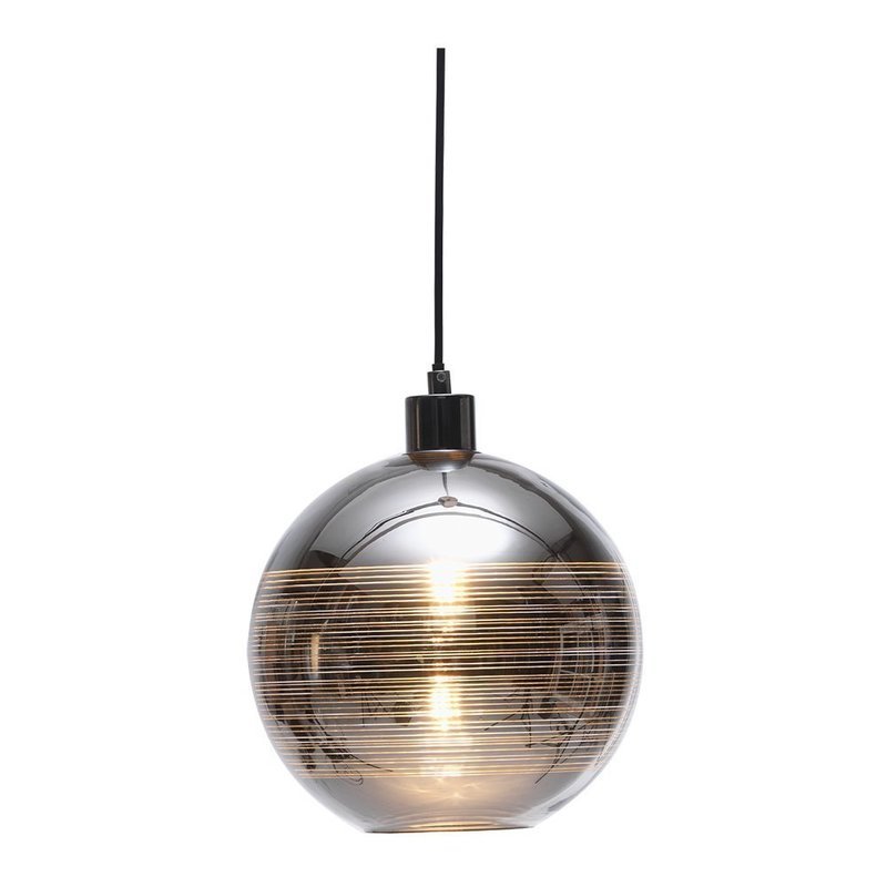Lia Pendant Chrome Glass