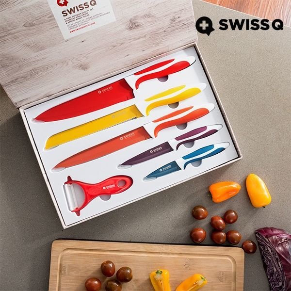 Swiss Q Ceramic Coating Set ( 5 High Quality Knives )