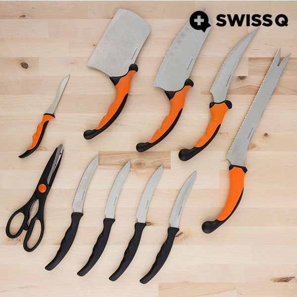 Swiss Q Ergo Knives Set (10 Pieces High Quality Steel )