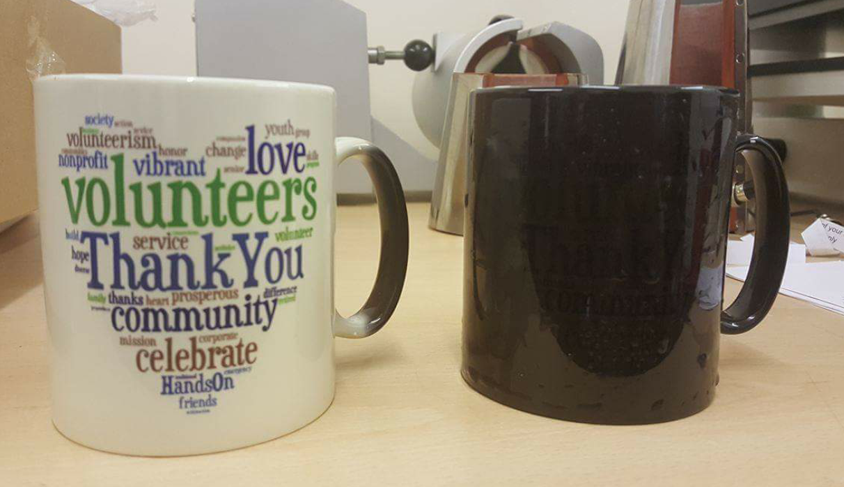 Black Personalised Heat Changing Mug