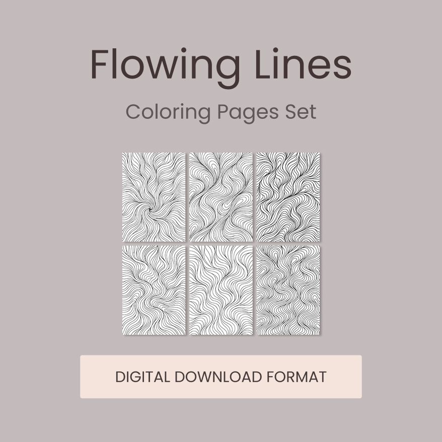Flowing Lines (Set de coloriage)