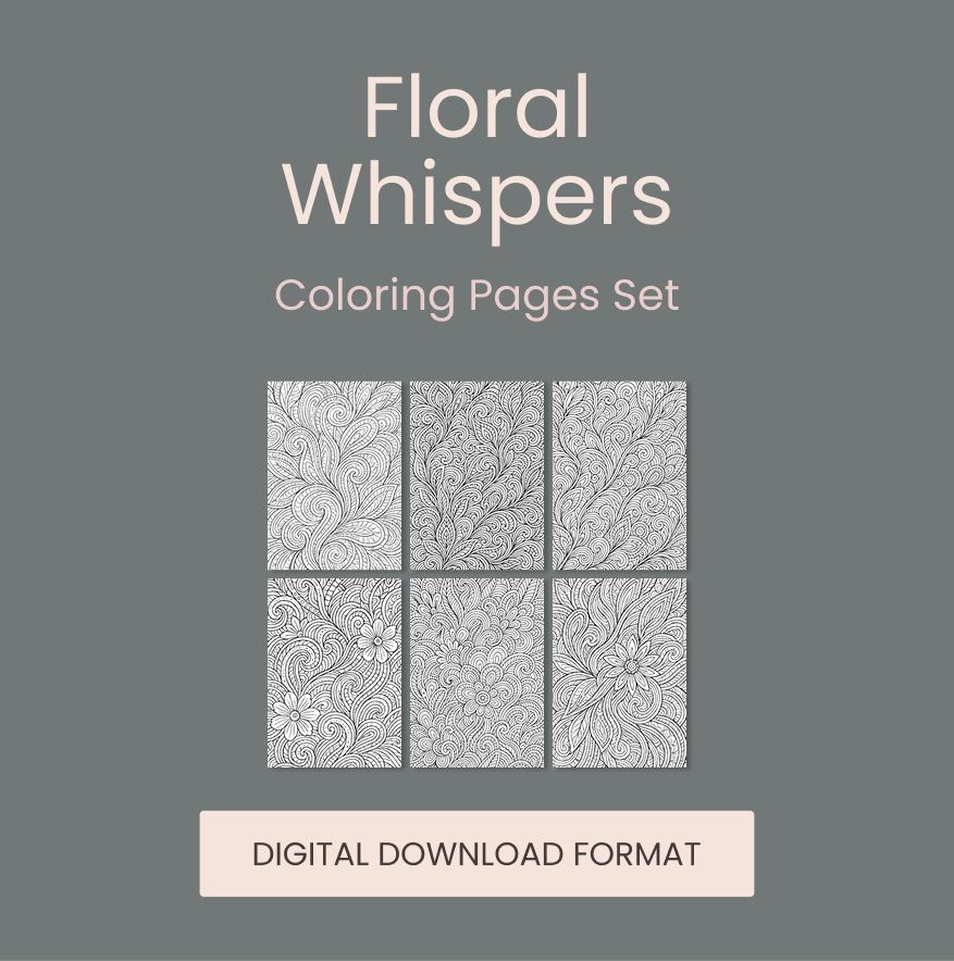 Floral Whispers (Set de coloriage)