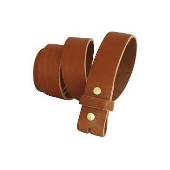 Dark Tan 40mm Italian Leather Belt, classic buckle optional