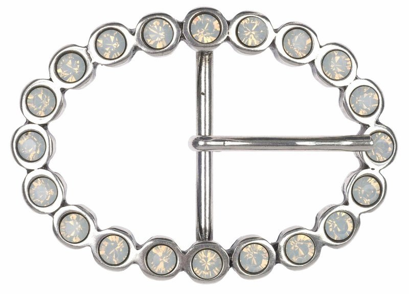 Opal Pin white (40mm Belt) Swarovski Crystal