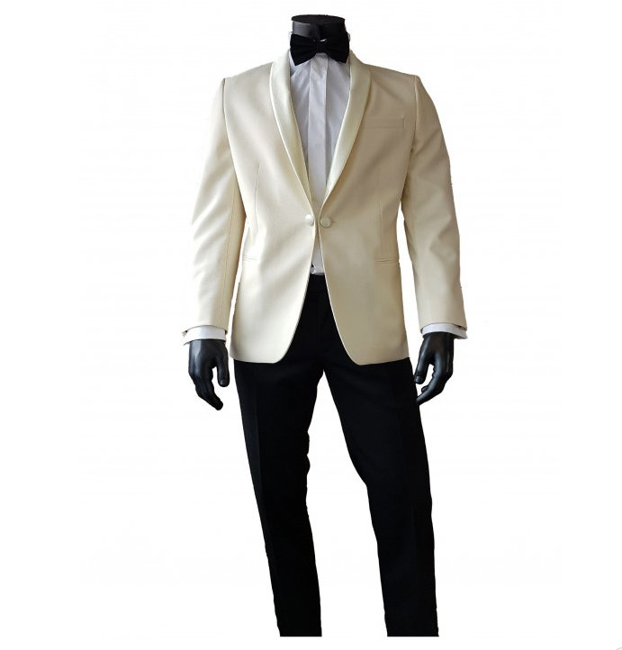 Dinner jacket crème smoking