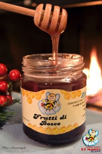 Alimento a base di Miele e Frutti di Bosco 300 gr Alimento a base di Miele e Frutti di Bosco 300 gr