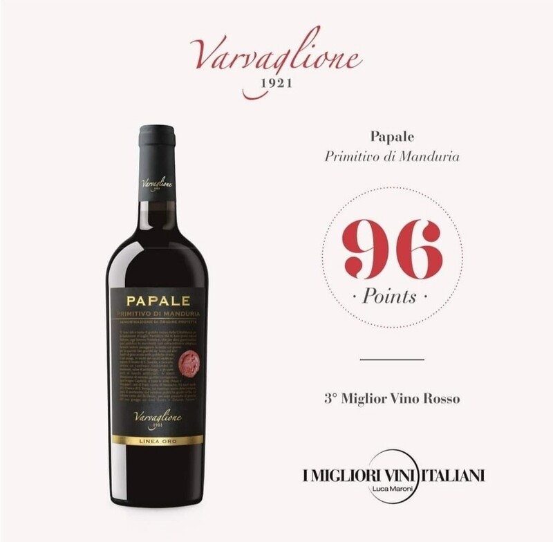 Primitivo di Manduria 'Papale' Linea Oro 2016 Varvaglione 1921