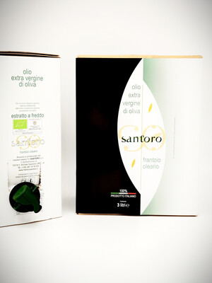 Bag in Box da 3 lt - OLIVATE Monocultivar CELLINA DI NARDO'  (Presidio SlowFood) - Olio EVO BIOLOGICO  (campagna di raccolta 2020/21)