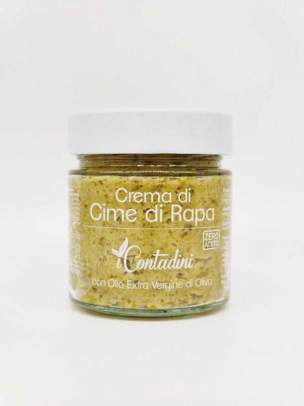 PATÉ DI CIME RAPA con olio extravergine di oliva -ZERO ACETO100g - I CONTADINI