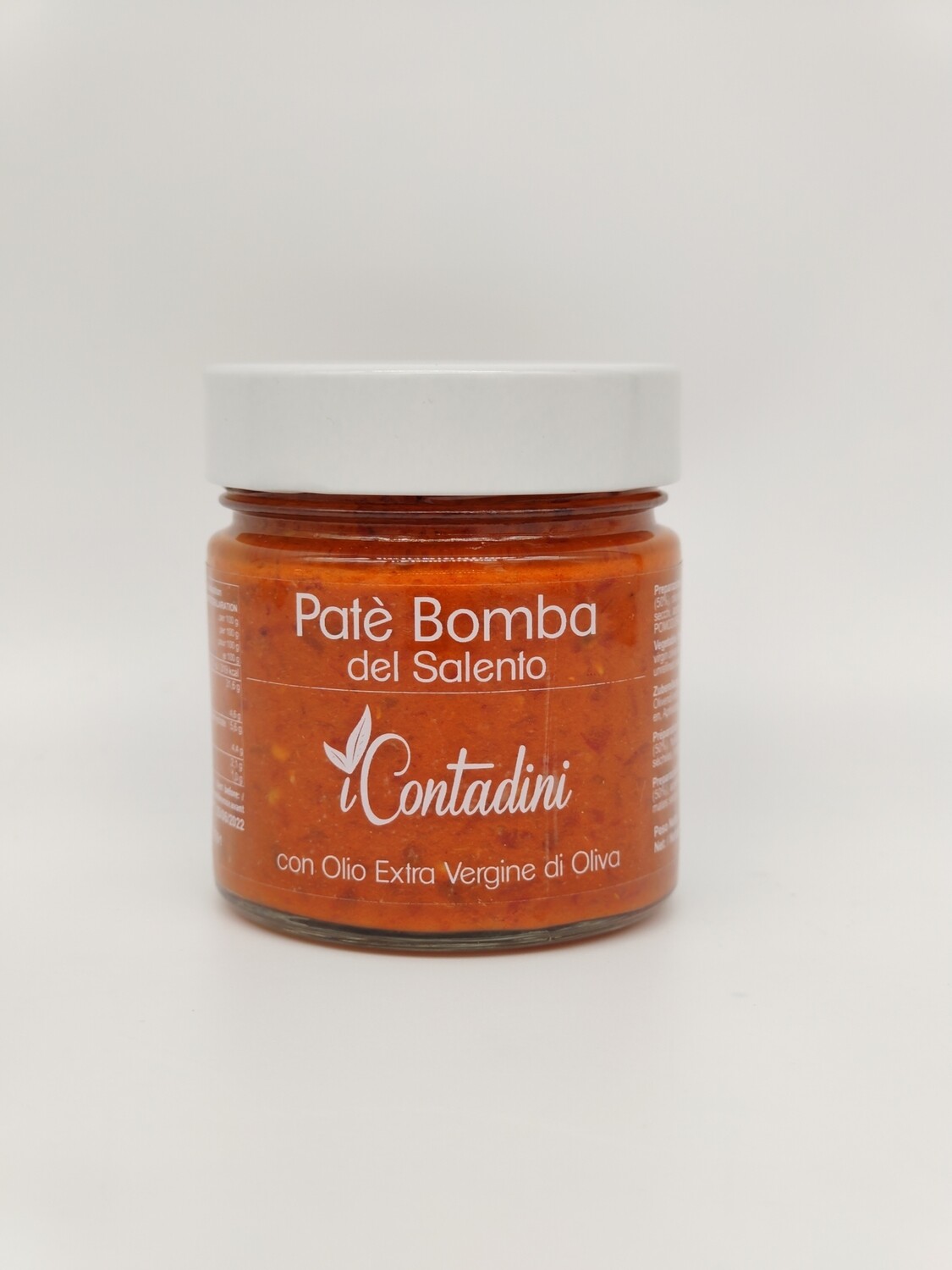 PATÉ BOMBA DEL SALENTO con olio extravergine di oliva 230g -I CONTADINI